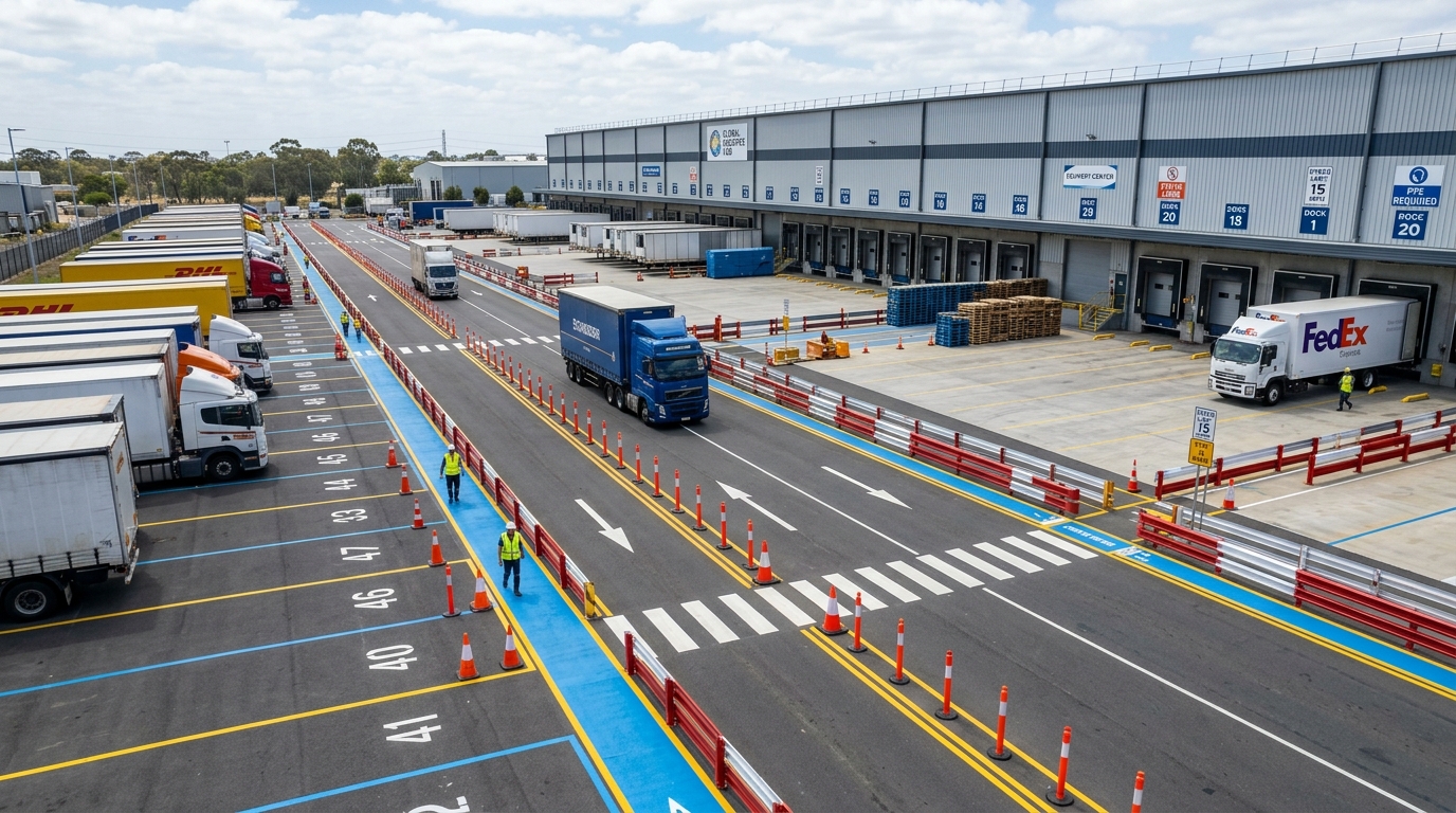 Fabrika İçi Yaya ve Forklift Güvenliği: Duba, Bariyer ve Zemin İşaretleme